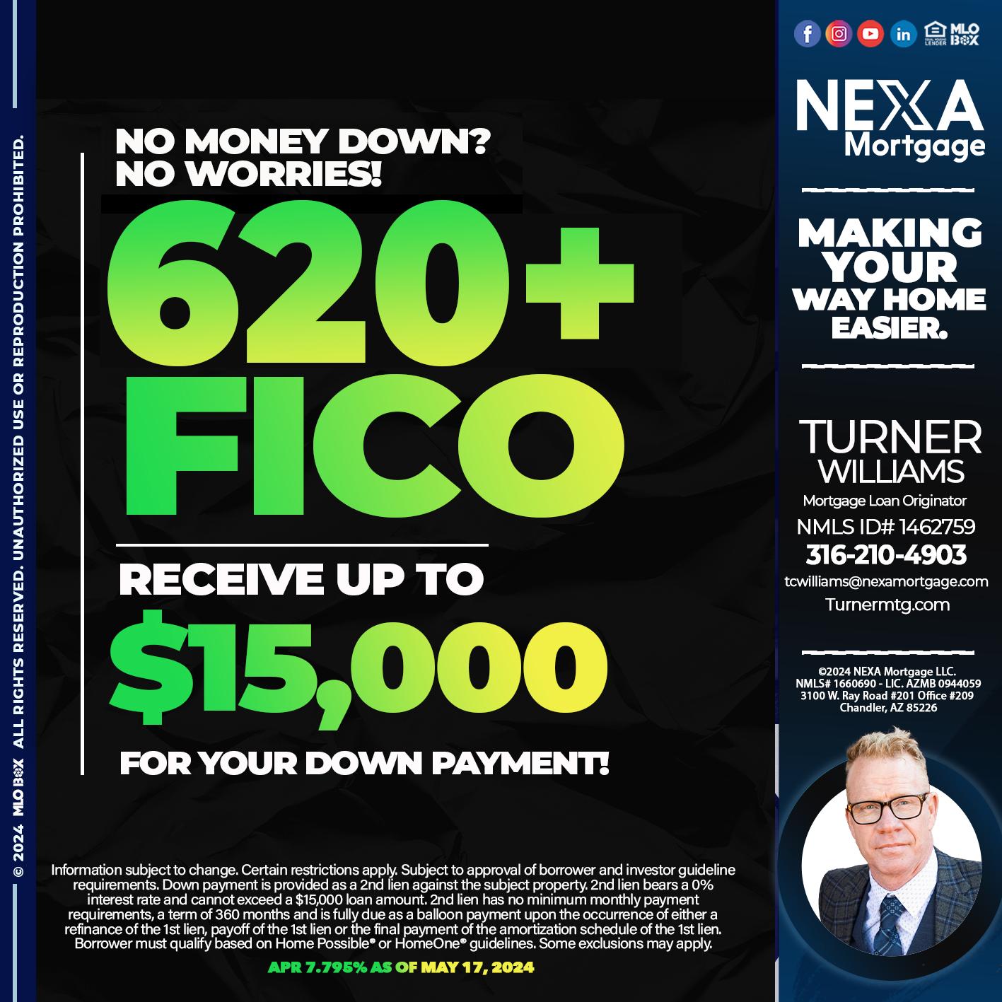 620 FICO